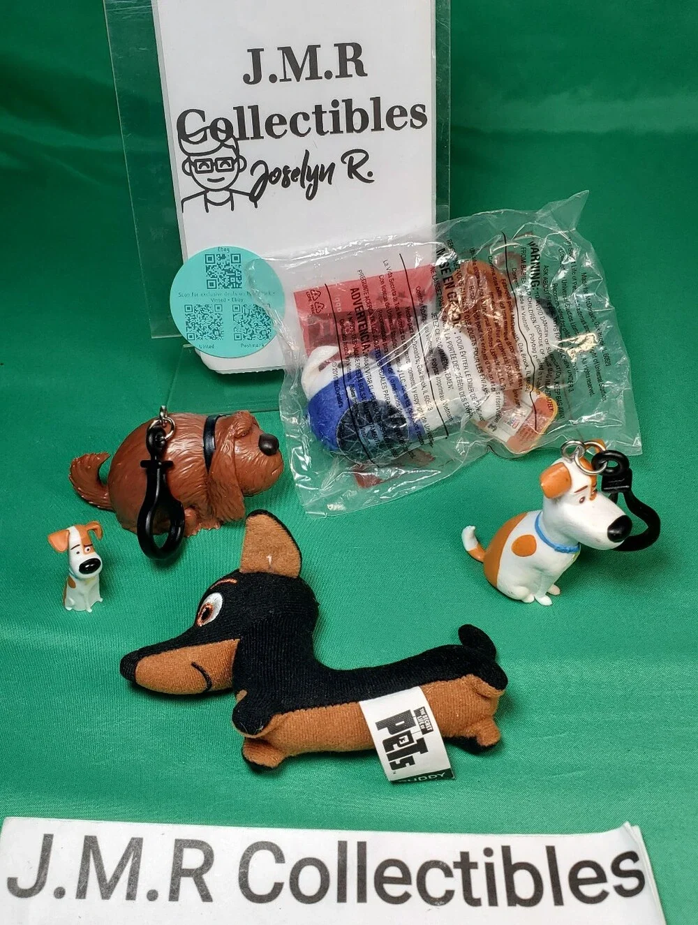 The Secret Life of Pets Max & Duke Figural Keychains - McDonald's Happy Meal